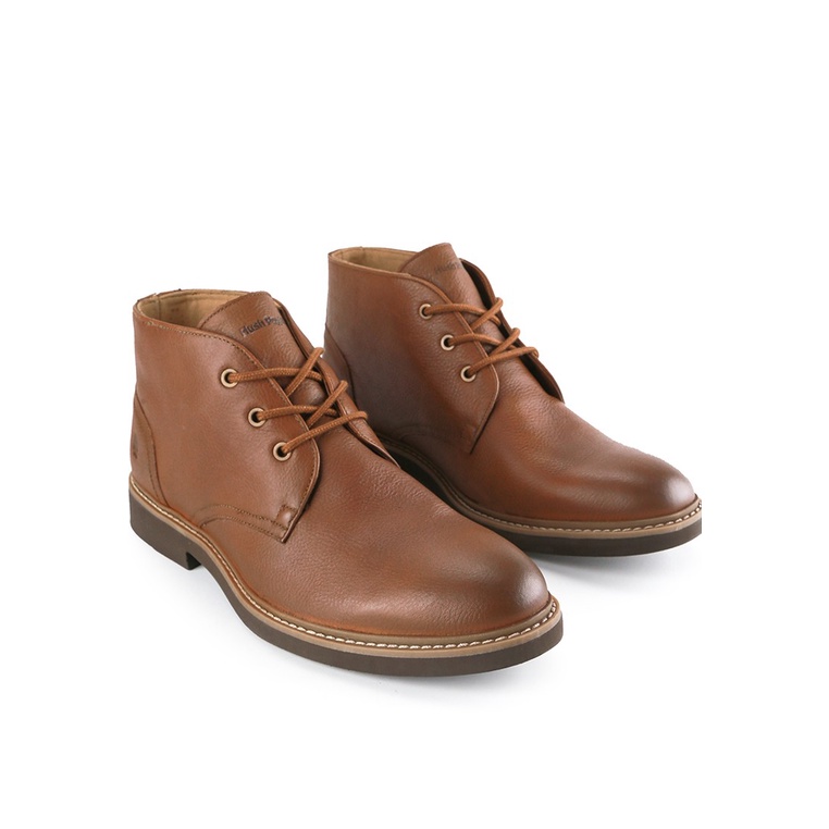 HM013 SEPATU BOOT HUSH PUPPIES PRIA ORIGINAL FORMAL KULIT BRANDED COKLAT BROWN