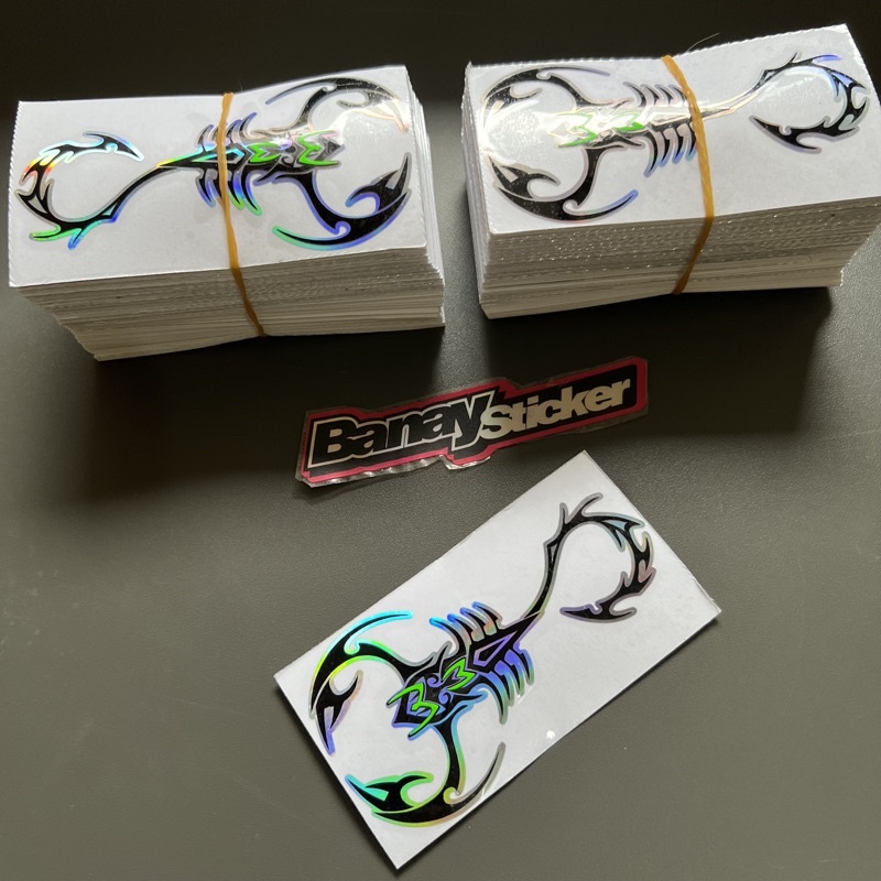 Sticker Kalajengking Stiker Scorpio Tumpuk cutting