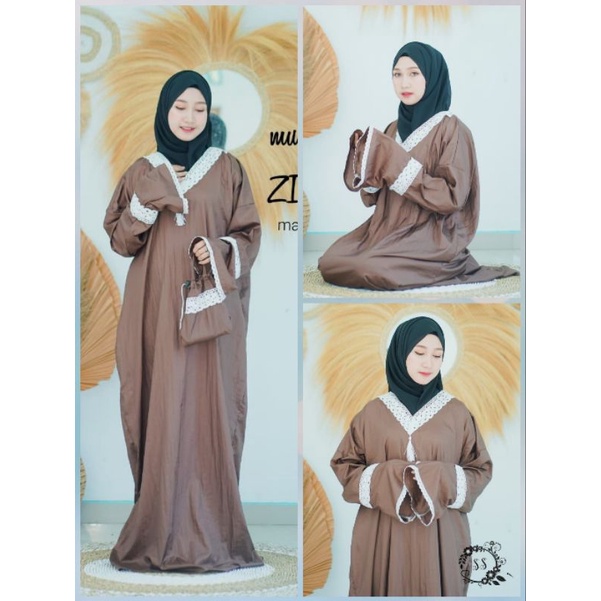 mukena Travelling parasut abaya bahan parasut