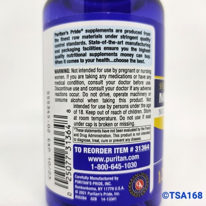 Puritan Pride Melatonin 12 mg 60 caps Puritan's Susah Tidur Sleep Aid