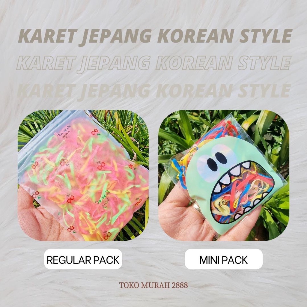 VIDICIINDONESIA Ikat Rambut Karet / Ikat Rambut Jepang / Karet Rambut Korean Style