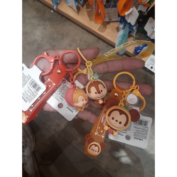 miniso🇲🇨 x mickey mouse gantungan kunci/gantungan tas/mickey/dale/chip