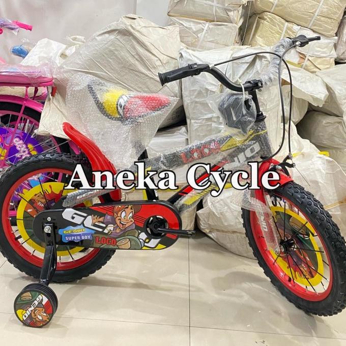 Sepeda Anak Roda Empat Cowok Genio Loco United 18 #Original