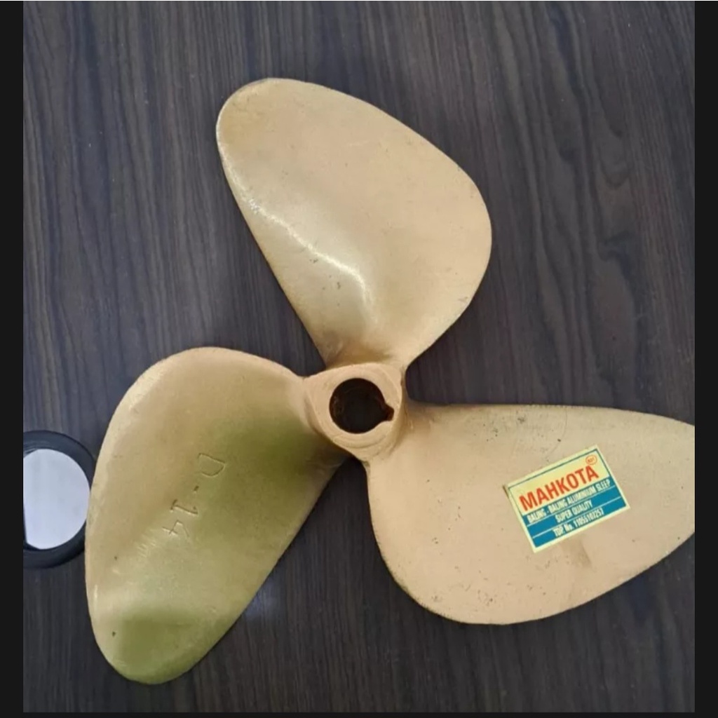 Baling kuningan D-14 / D-13 / D-15 kipas baling kapal perahu propeller kuningan D-14