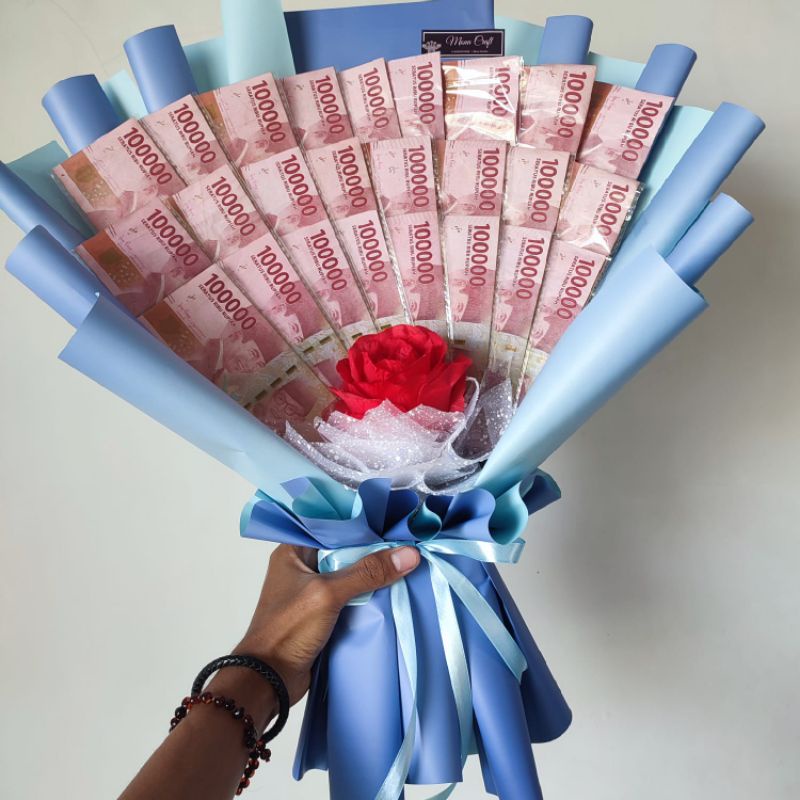 Buket bouquet wisuda pernikahan ulang tahun dan acara besar bisa request warna dan tambah kartu ucapan