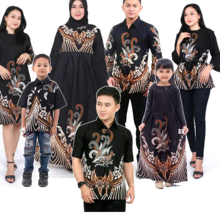 BNJ.27De22ᴷ ▫ batik couple keluargaMotif Ayam Serama BAJU BATIK KAPEL KELUARGA