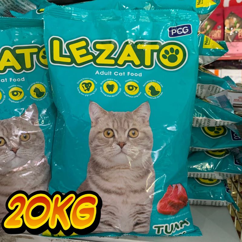 Go jek Lezato Cat Tuna 20kg | Makanan Kucing Lezato Tuna Flavour Cat food