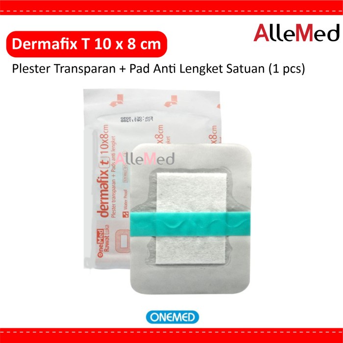 Dermafix T 10 x 8 cm Plester Luka Transparan Anti Air ECER
