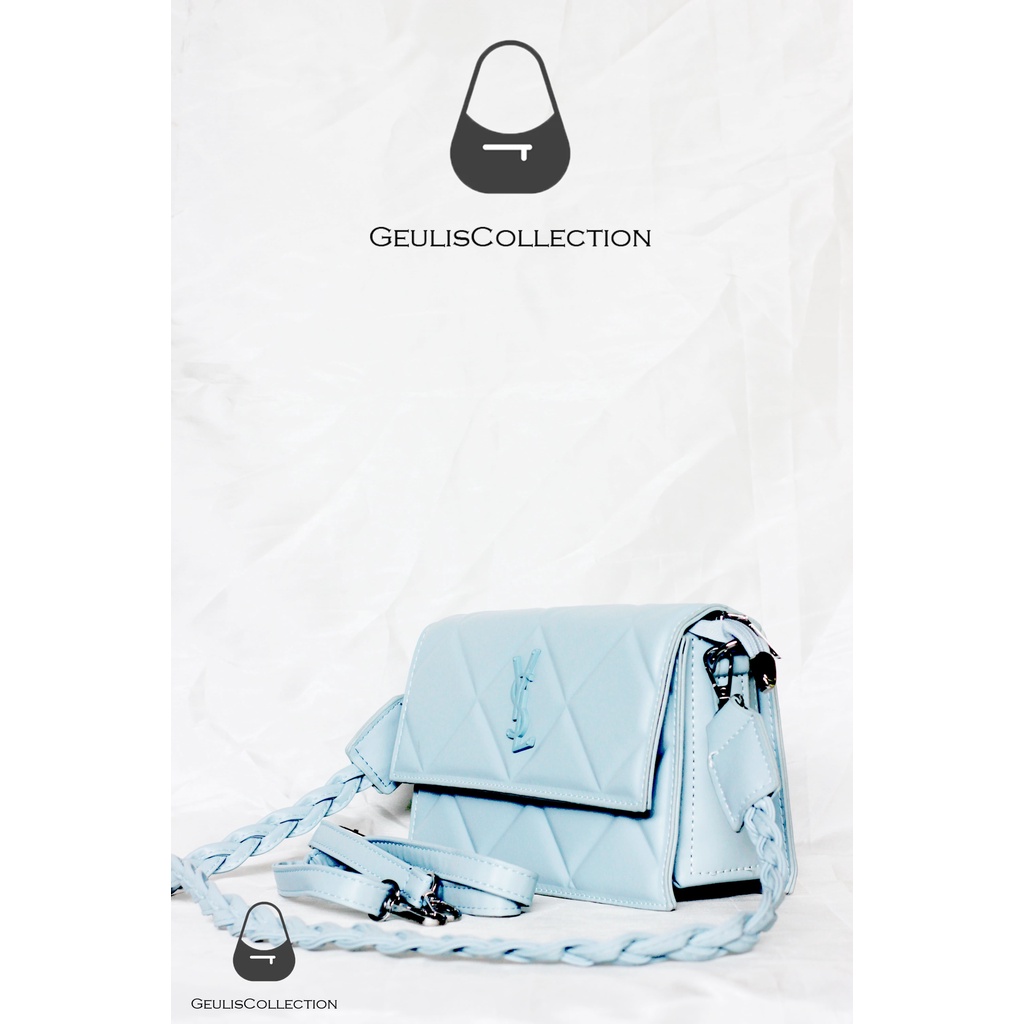 Tas Selempang Wanita Import Cantik -Biru Muda