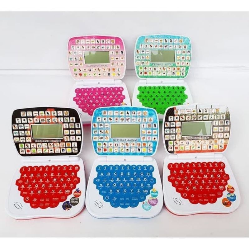 Mainan Edukasi Anak Laptop 4 Bahasa + Layar.. Mainan Anak Laptop 4 Bahasa