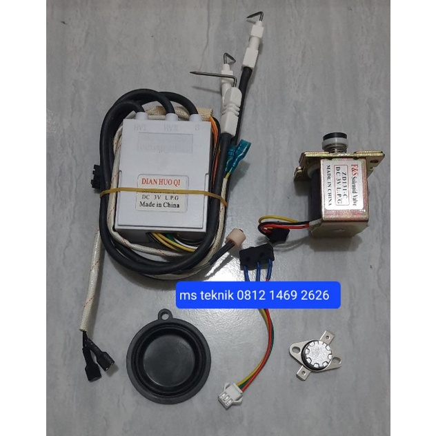 Paket spare part water heater gas high presure