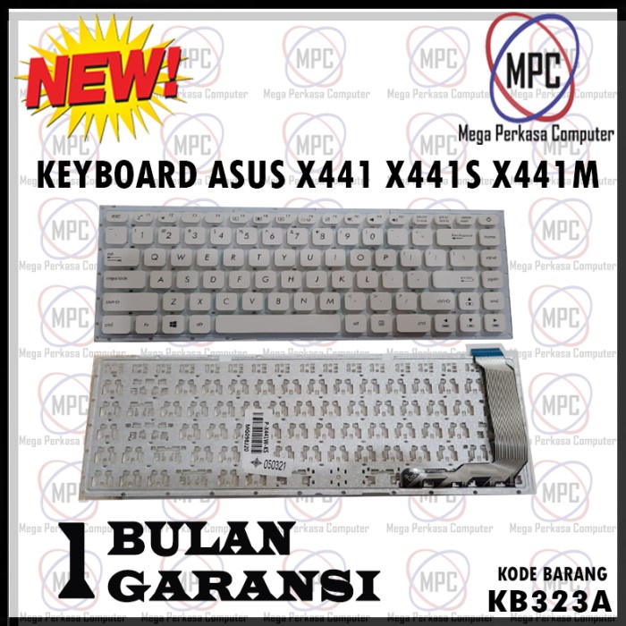 Keyboard Keyboard Laptop Asus X441Sa X441S X441 X441Sc X441U A441U X441Ua Putih