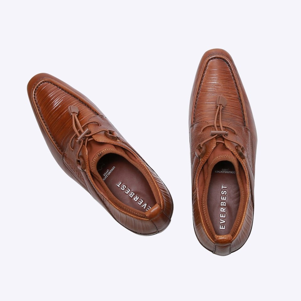 EM20 SEPATU KULIT EVERBEST PRIA KERJA KANTOR BRANDED ORIGINAL COKLAT BROWN