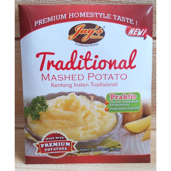 ✔MURAH Jays Mashed Potato Jay's kentang tumbuk instan 45gr  / Mashpotato