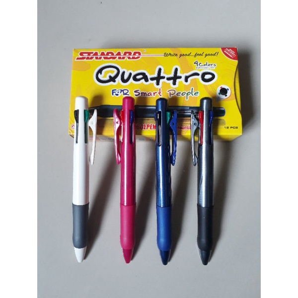 

Pulpen Quattro 4 Warna Standard (harga untuk 1 Pcs)