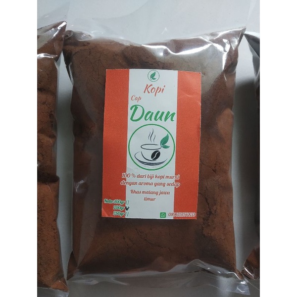 

kopi bubuk murni robusta dampit 200gr,,kopi cap daun