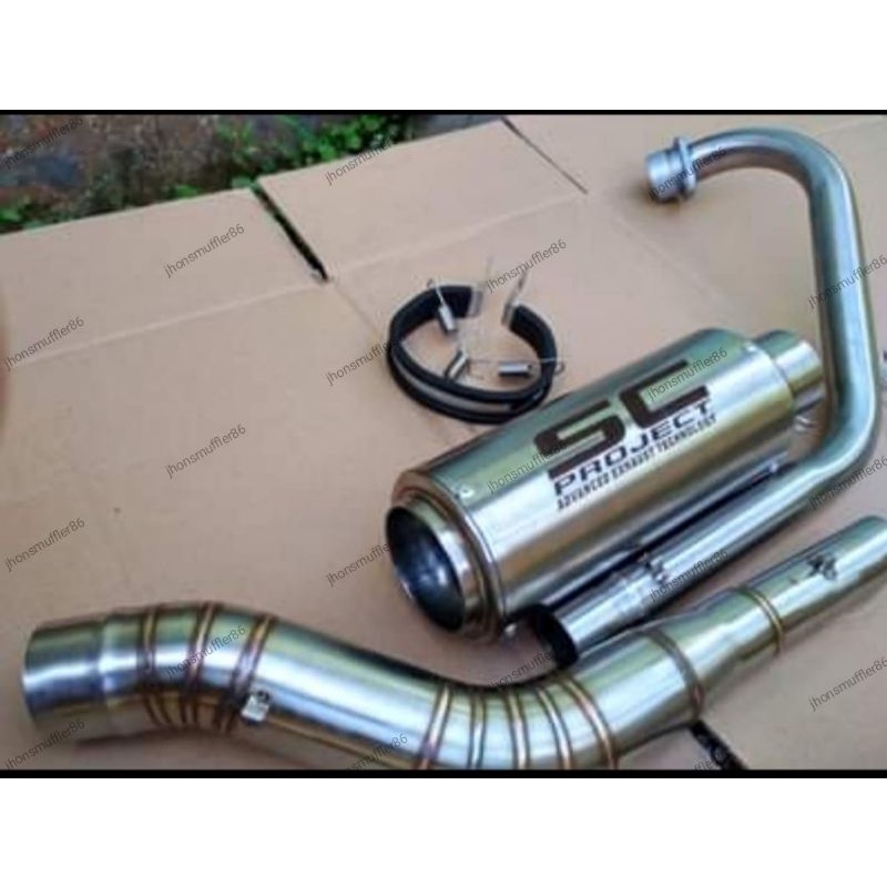 knalpot motor sc project full sistem untuk motor vixion old vixion new satria fu sonic cbr mx