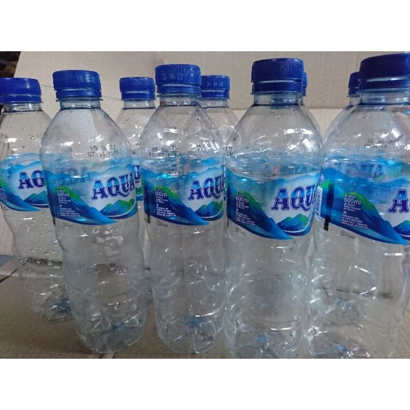 botol Aqua bekas uk 600ml