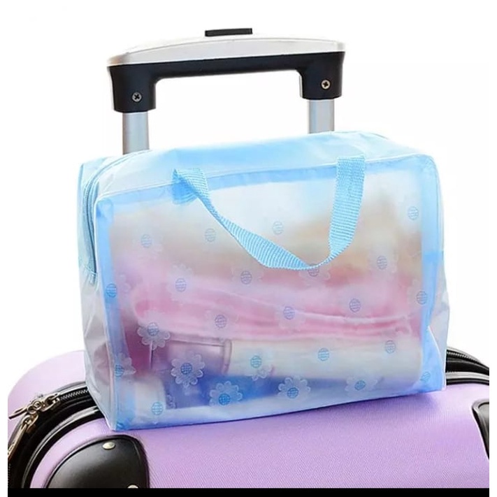 Nama Deptstore - Tas kosmetik Waterproof transparan / tas serbaguna / tempat kosmetik