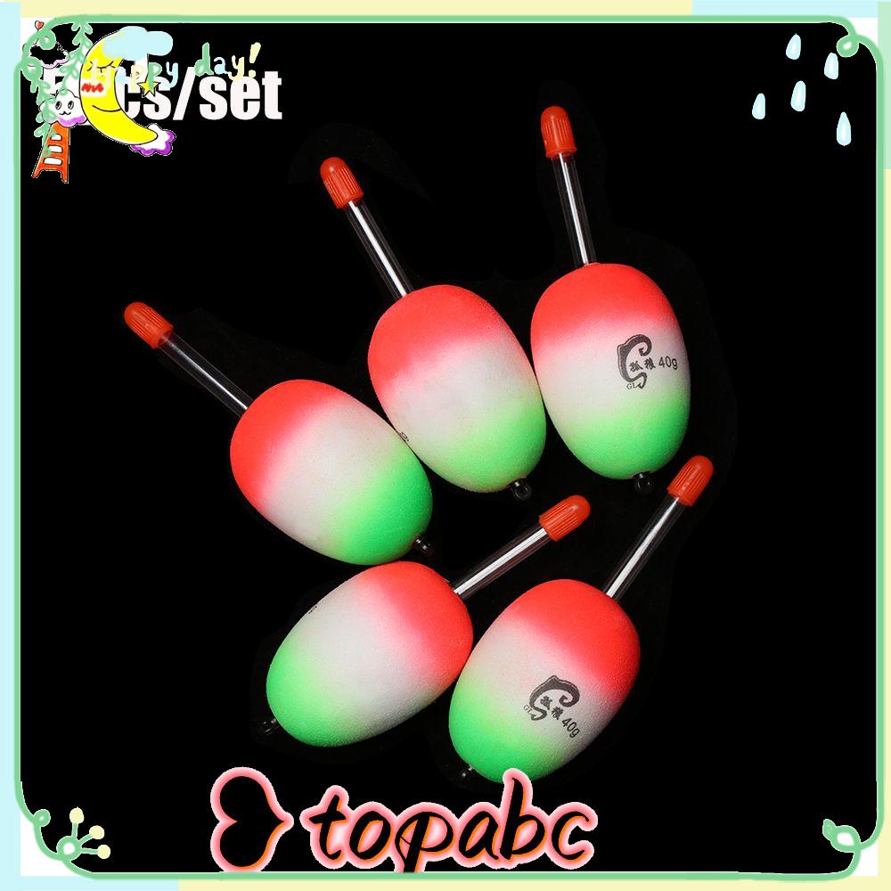 Top 5pcs/set Pelampung Malam Memancing Kualitas Tinggi Bobber Luminous Light Stick