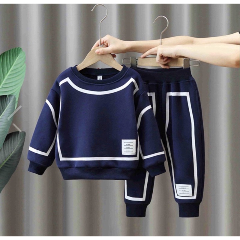 sweater anak dan celana anak setelan anak laki dan perempuan 1-5 tahun grosir