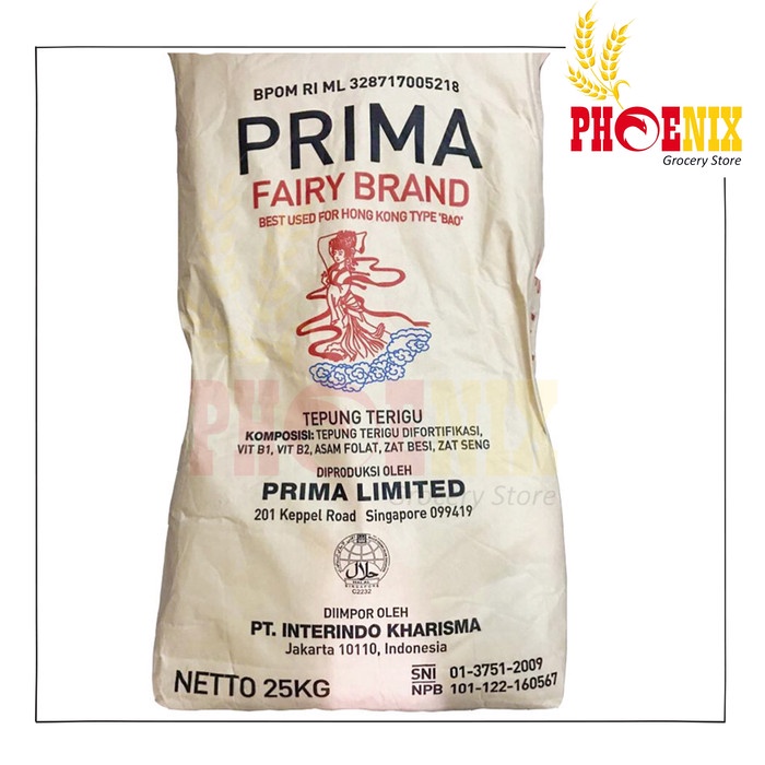 

Tepung terigu prima Fairy brand 25 KG