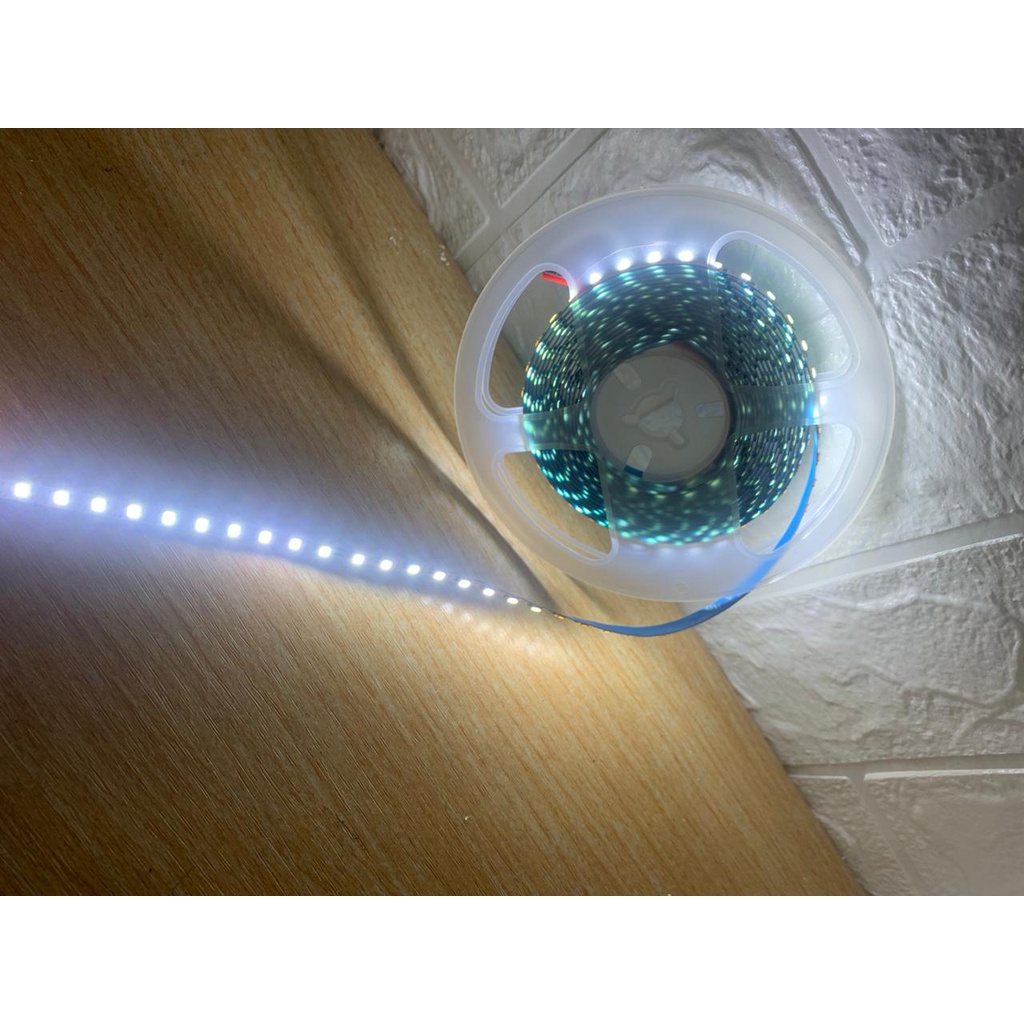 Led Strip Roll putih / cool white  5V  kualitas super terang cahaya rata