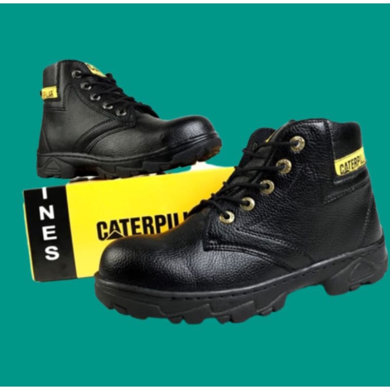 Sepatu safety boot pria sepatu safety ujung besi sepatu kerja proyek sepatu sefti cowok termurah