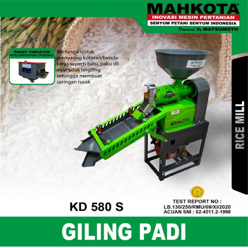 MESIN GILING PADI KD 580S MAHKOTA SEPARATOR