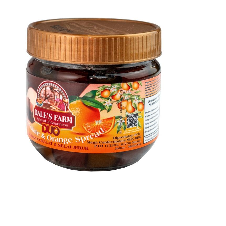 

WF6✴ Dale's Farm Duo Chocolate & Orange 250g - Selai Jeruk & Coklat Harga Murah