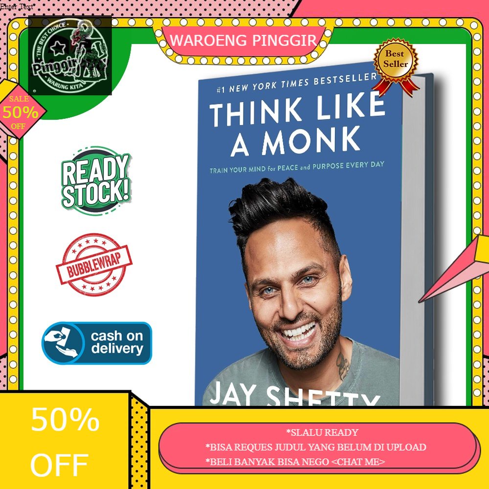 Jual Buku Think Like A Monk Train Your Mind For Peace And Purpose