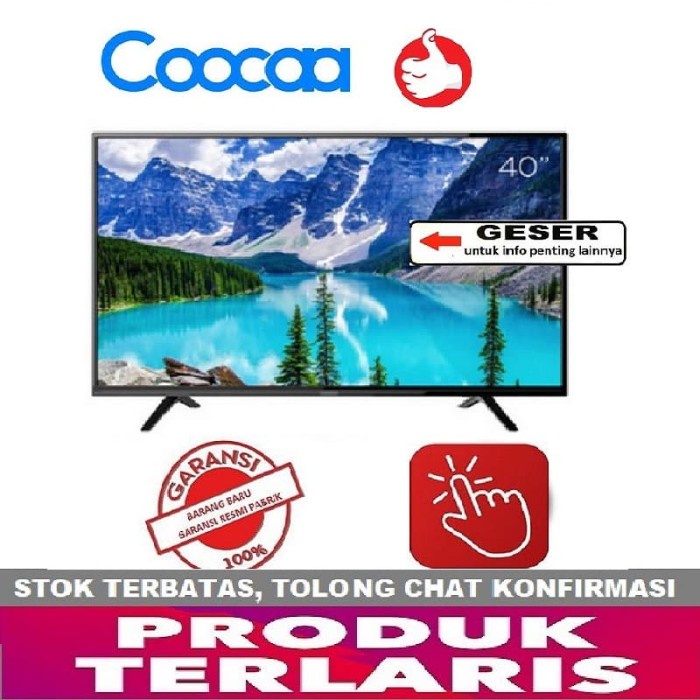 COOCAA 40D3A LED TV 40 inch - Full HD Panel - Slim - USB/HDMI PROMO