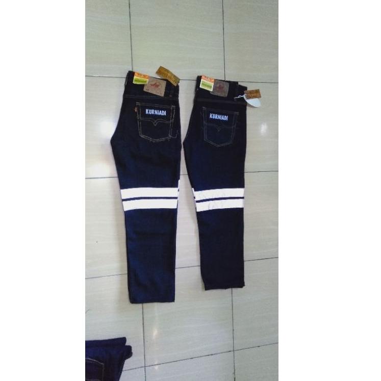 Termurah celana jeans safety bordir