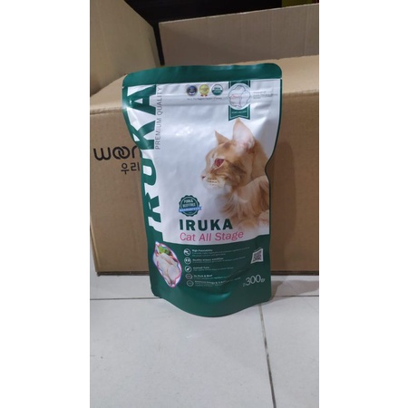 IRUKA CAT FOOD ALL STAGE 300 GRM MAKANAN KUCING GRAIN FREE