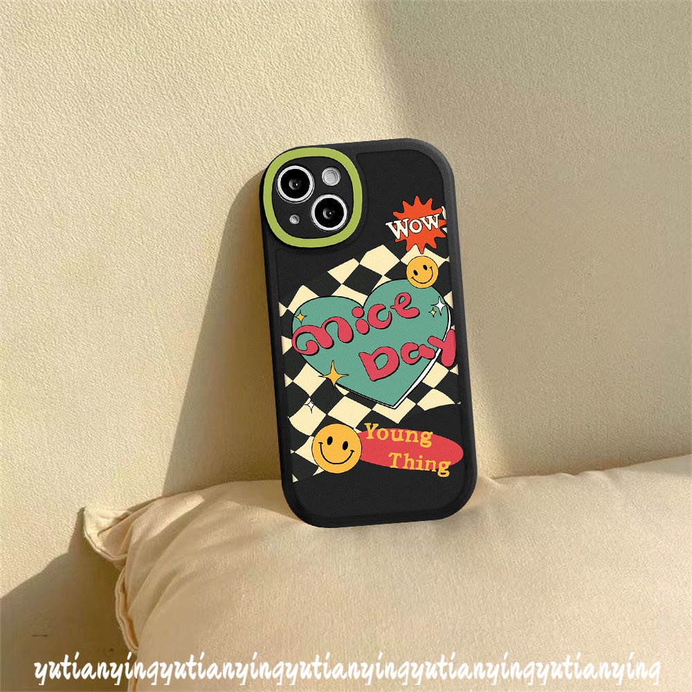 Case Pasangan Untuk Samsung A12 A13 A03s A04s A32 A04 A03 A73 A50s A53 A30s A23 A50 A21s A11 A52s A72 A52 A02s A31 A22 A33 A20s M23 A10s A71 A51 Smile Love Hati Papan Catur Soft Case