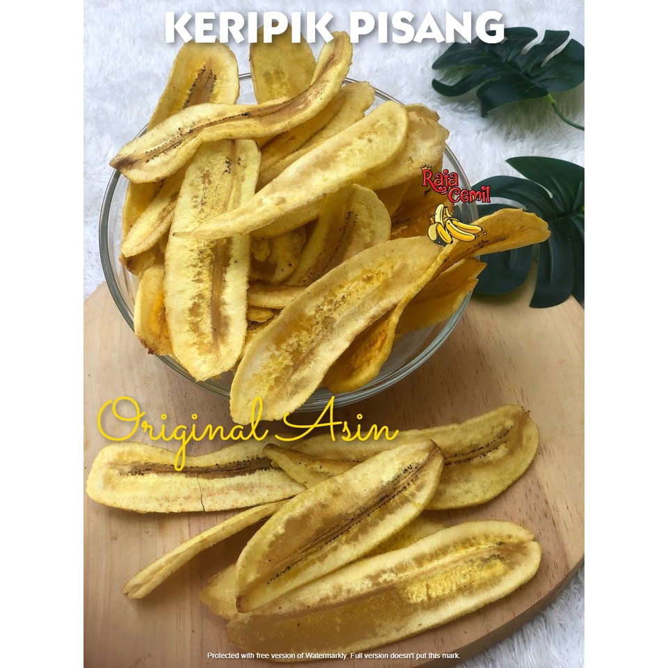 Jual Gr Keripik Pisang Asin Gurih Keripik Pisang Kepok Lampung