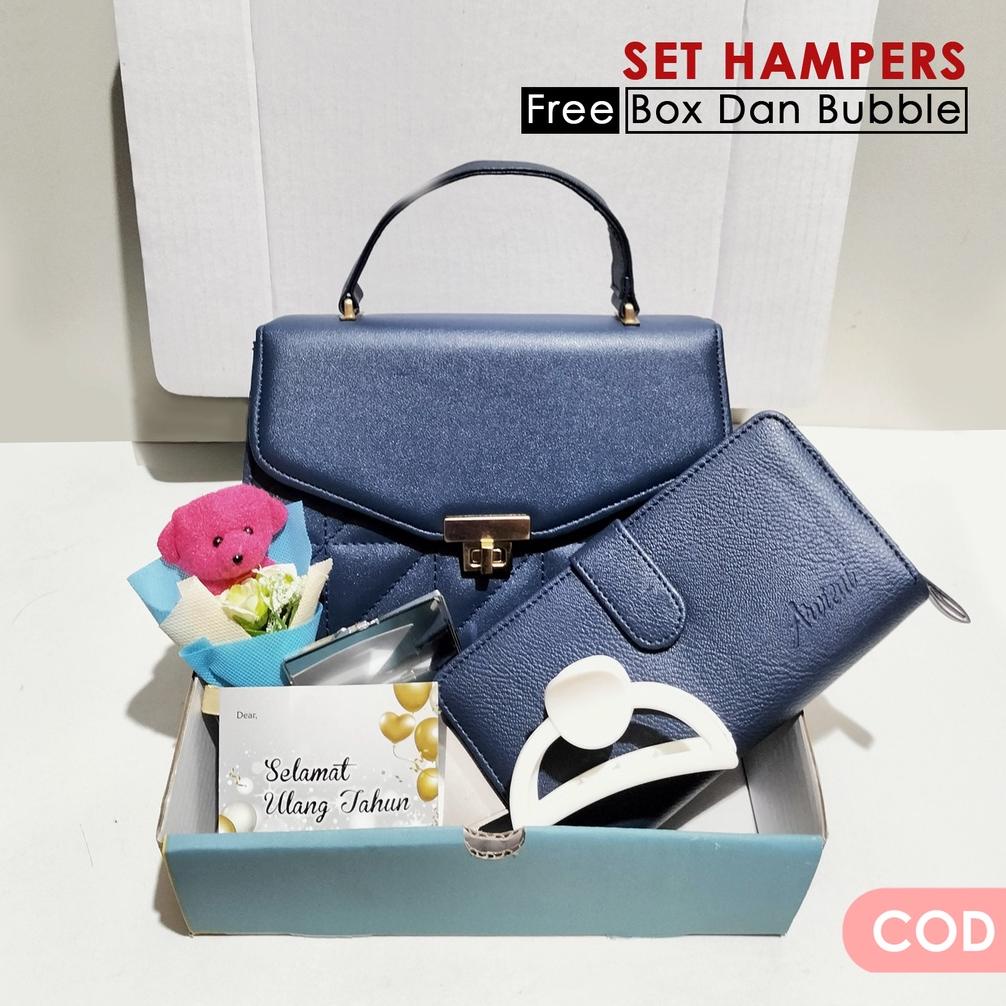 

LARIS Hampers kado surabaya set kado ulang tahun tas wanita navy hadiah ulang tahun cewek kado pernikahan birthday gift murah hnr
