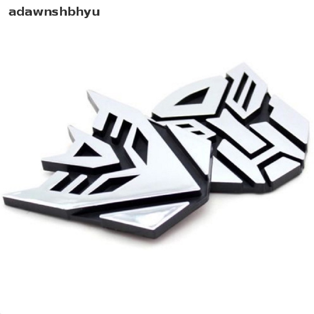 Adawnshbhyu 3D Logo Pelindung Autobot Transformers Emblem Badge Graphics Decal Stiker Mobil ID