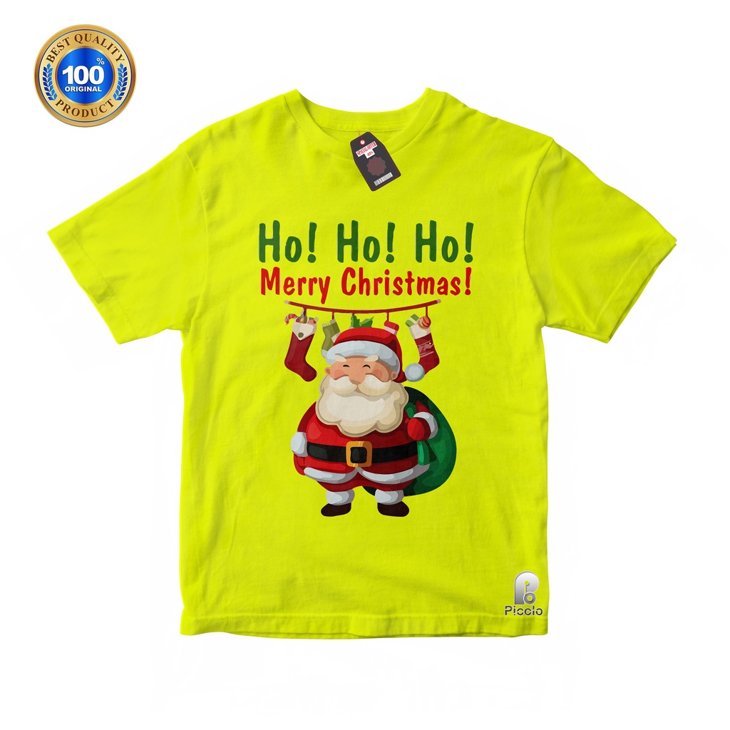 BAJU ANAK KAOS ATASAN ANAK SPESIAL NATAL MERRY CHRISTMAS Unisex Bahan COTTUN (Free Nama)