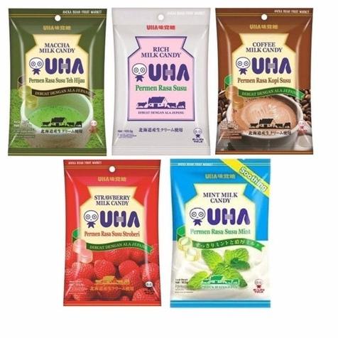 

[KODE J6WS9] UHA milk candy 103 gr permen susu jepang