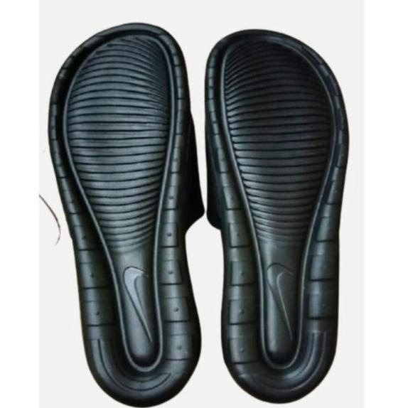 (N-A-Y❤) Sandal Pria BIG SIZE 48 49 | Sendal Selop Pria Nike3 Benassi Full Black Gold | Sendal Selop