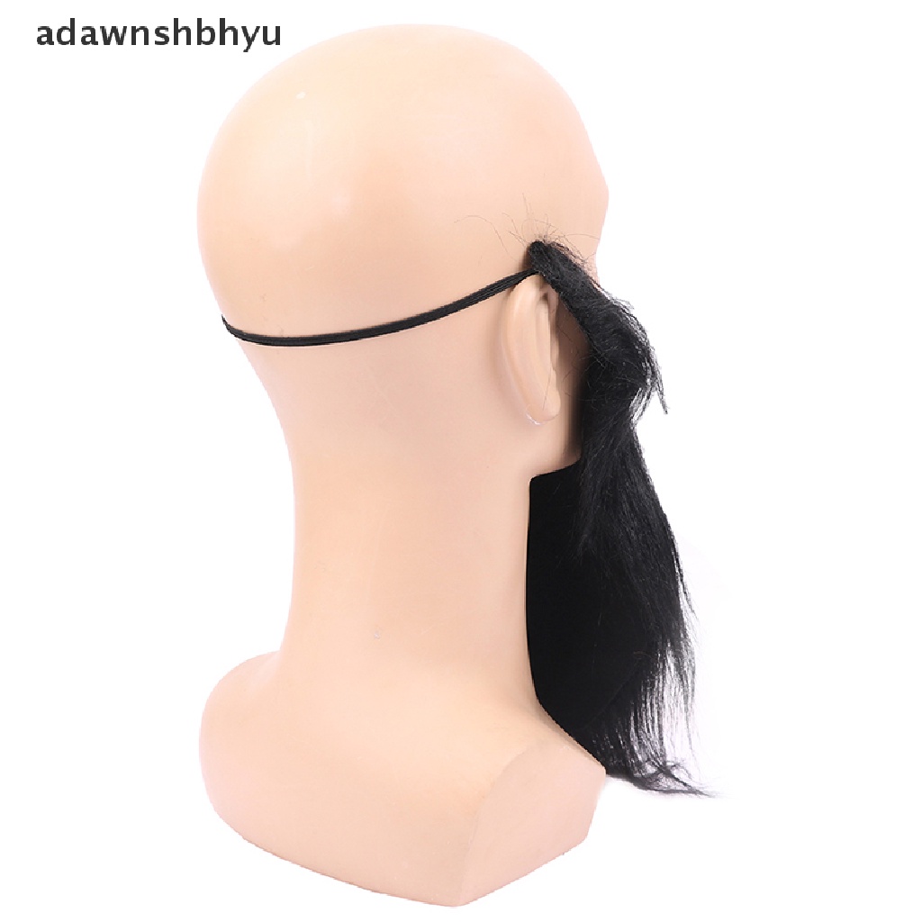 Adawnshbhyu Handmade Wig Jenggot Topi Crochet Kumis Halloween Dekorasi Pesta Wig Props ID