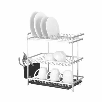 Rak Piring Informa Sylverio 3 Tingkat DISH RACK 3 TIER Putih 10467522