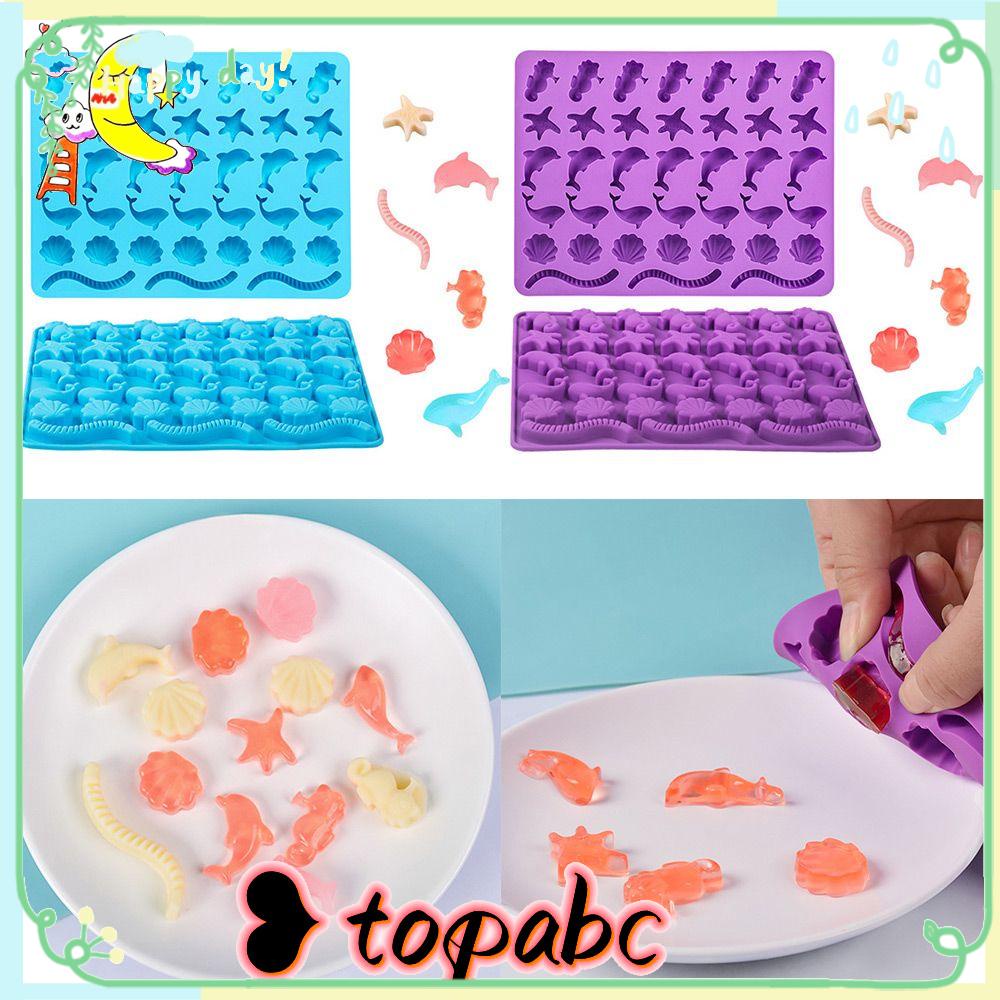 Top Marine Life Silicone Mold Bakeware Fondant Cetakan Coklat Dekorasi Kue Drip Mold Putar Gula