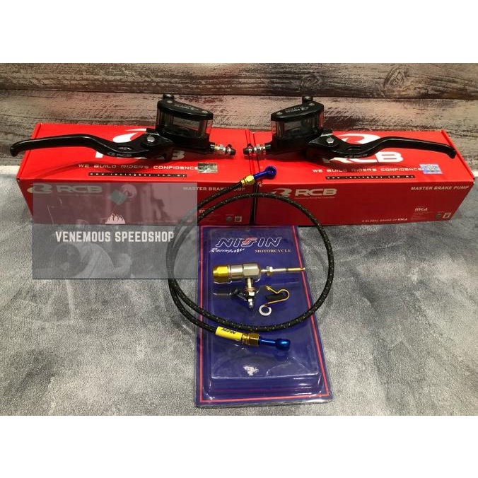 Paket Master Rem + Kopling RCB Oval Hidrolik Set Nissin