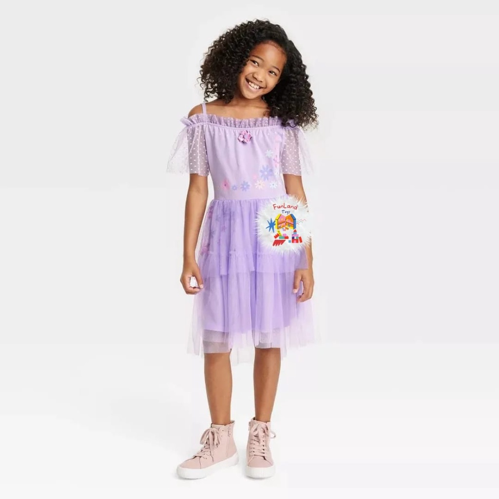 Disney Encanto Isabella Flower Tutu Dress Size S 6-6X