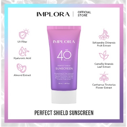 IMPLORA Perfect Shield Sunscreen SPF 40 PA ++++ 50ML