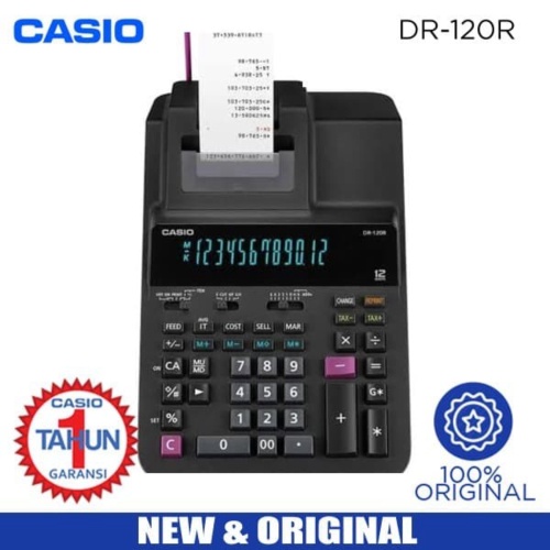 

Dijual suku cadang Kalkulator Casio Printing DR-120R Calculator Original As Limited