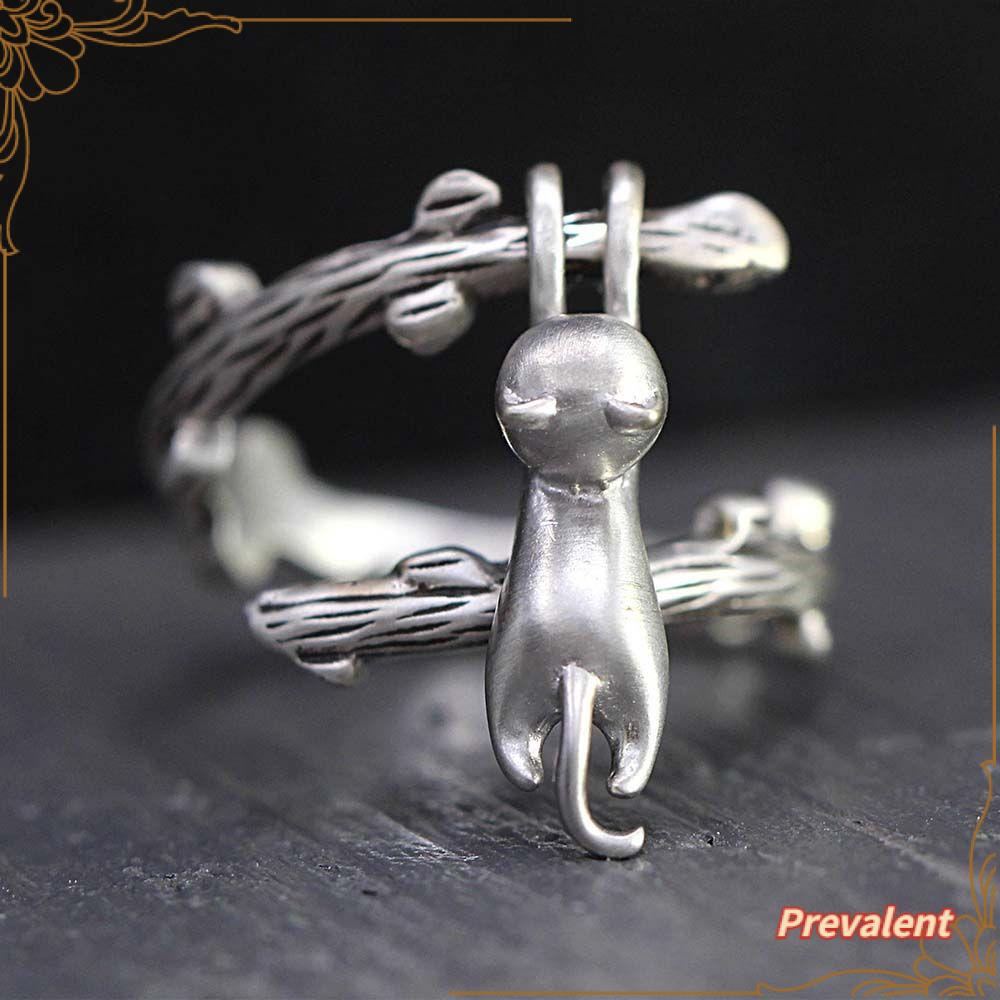 PREVA New Year Rings Punk Vintage Fashion Jewelry Friendship Gifts Handmade Open Rings