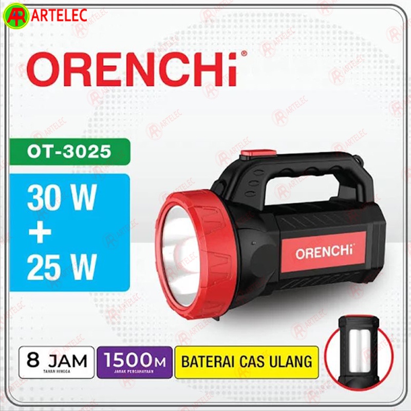 Senter pegang 30w ORENCHi OT-3025 senter + lampu emergency